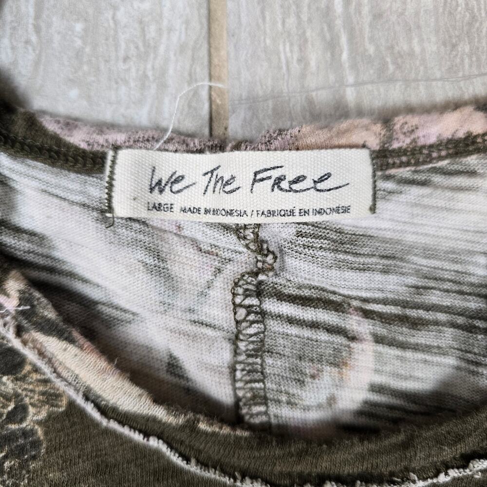 Free People We The Free Hey Girl Tank Strappy Top LG Army Combo RRP£42 - Picture 2 of 7